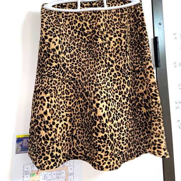 Leopard mini slip skirt - Picture 1 of 1